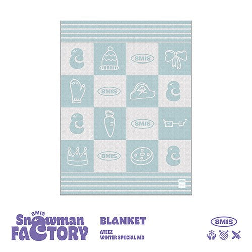 ATEEZ SNOWMAN FACTORY Goods - BLANKET - kpoptown.ca