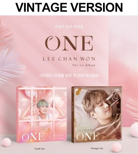 [Digipack] LEE CHAN WON 1st Album - ONE (Vintage Ver.) CD - kpoptown.ca