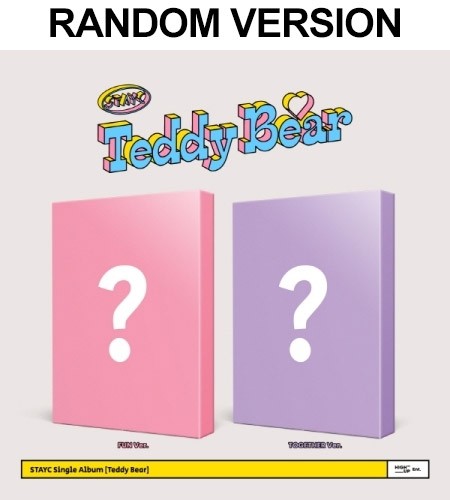 STAYC 4th Single Album - Teddy Bear (Random Ver.) CD + Poster - kpoptown.ca