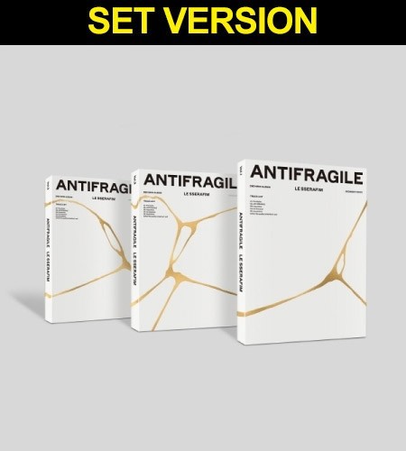 [Re-release][SET] LE SSERAFIM 2nd Mini Album - ANTIFRAGILE (SET Ver.) 3CD - kpoptown.ca