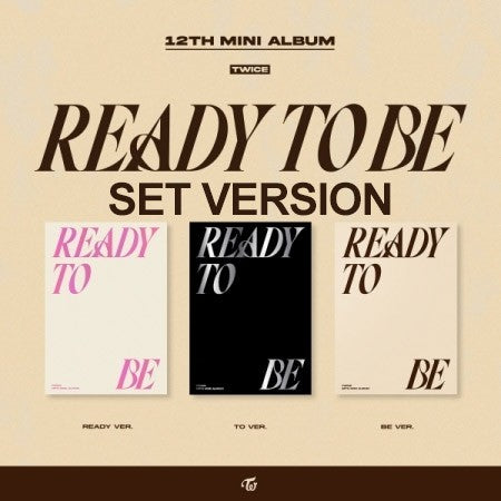 [SET] TWICE 12th Mini Album - READY TO BE (SET Ver.) 3CD + Poster - kpoptown.ca