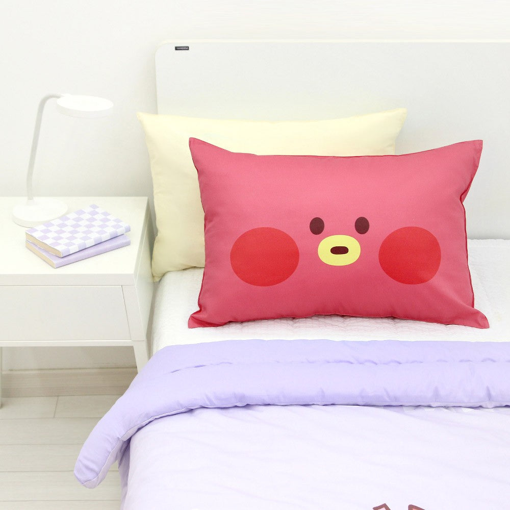 [BT21] BTS Nara Home Deco Collaboration - minini Face Pillow Cover - kpoptown.ca