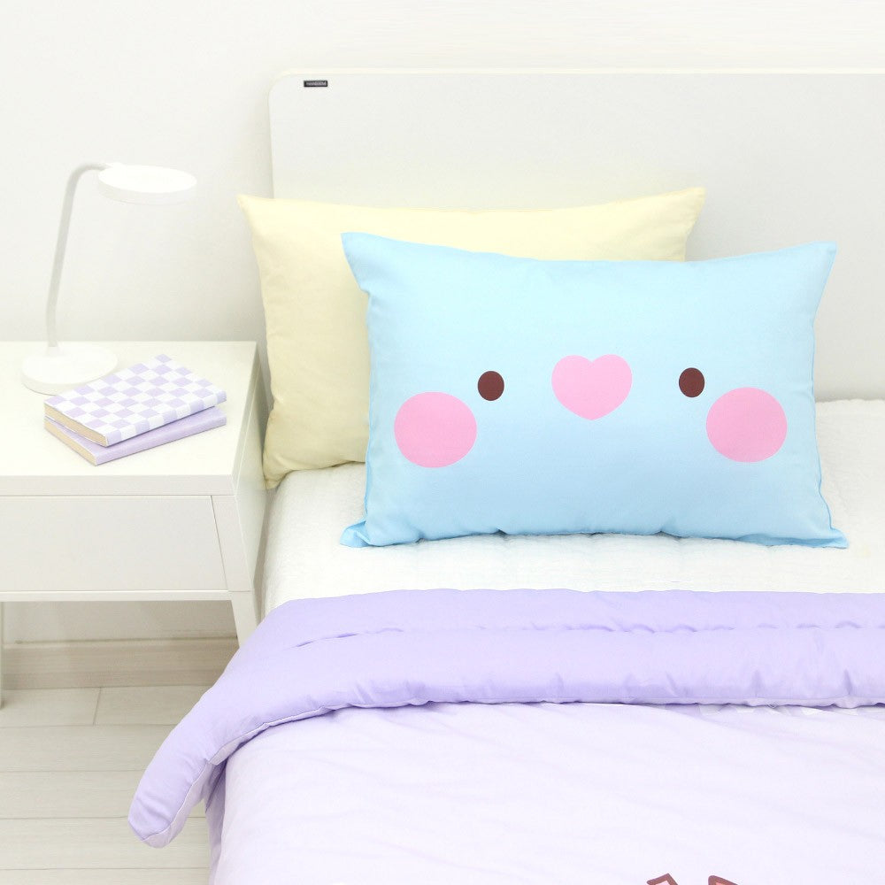 [BT21] BTS Nara Home Deco Collaboration - minini Face Pillow Cover - kpoptown.ca