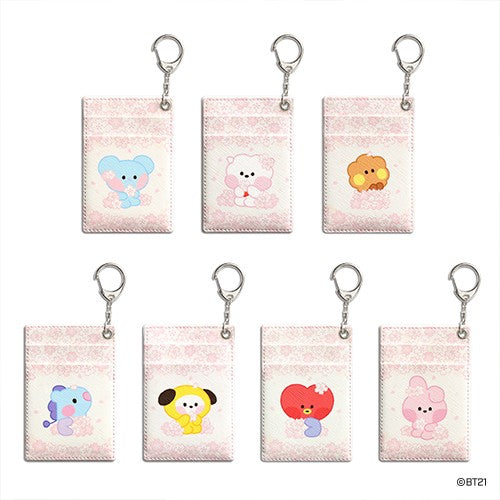 [BT21] BT21 X Monopoly Collaboration - minini Card Holder Cherry Blossom - kpoptown.ca