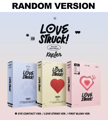 Kep1er 4th Mini Album - LOVESTRUCK! (Random Ver.) CD + Poster - kpoptown.ca