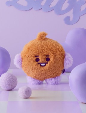 [BT21] BTS Line Friends Collaboration - Baby Flat Fur Standing Doll - kpoptown.ca