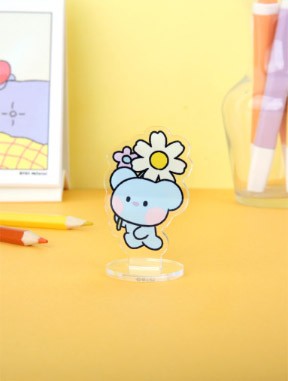 [BT21] BTS Line Friends Collaboration - Cherry Blossom minini Acrylic Stand - kpoptown.ca