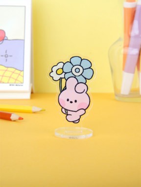 [BT21] BTS Line Friends Collaboration - Cherry Blossom minini Acrylic Stand - kpoptown.ca