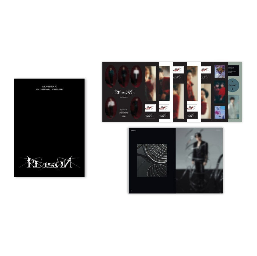 MONSTA X REASON Goods - Mini Photobook + Sticker Book - kpoptown.ca