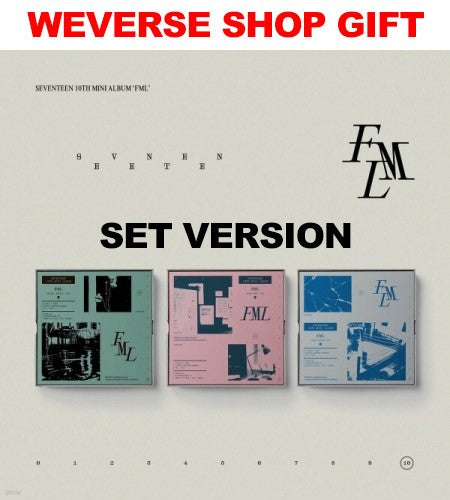 [Weverse Shop Gift][SET] SEVENTEEN 10th Mini Album - FML (SET Ver.) 3CD - kpoptown.ca