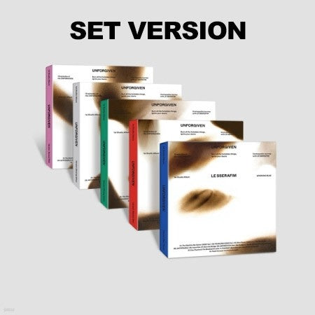 [SET][COMPACT] LE SSERAFIM 1st Studio Album - UNFORGIVEN (Random Ver.) 5CD - kpoptown.ca