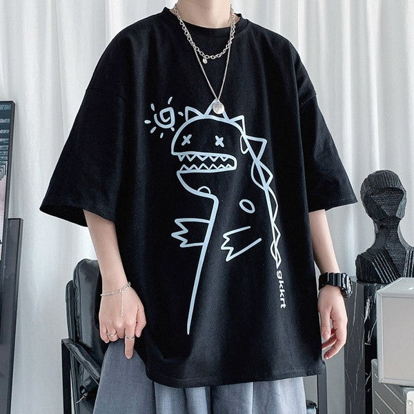 [S557] Crong Dino Printing T-Shirt - kpoptown.ca