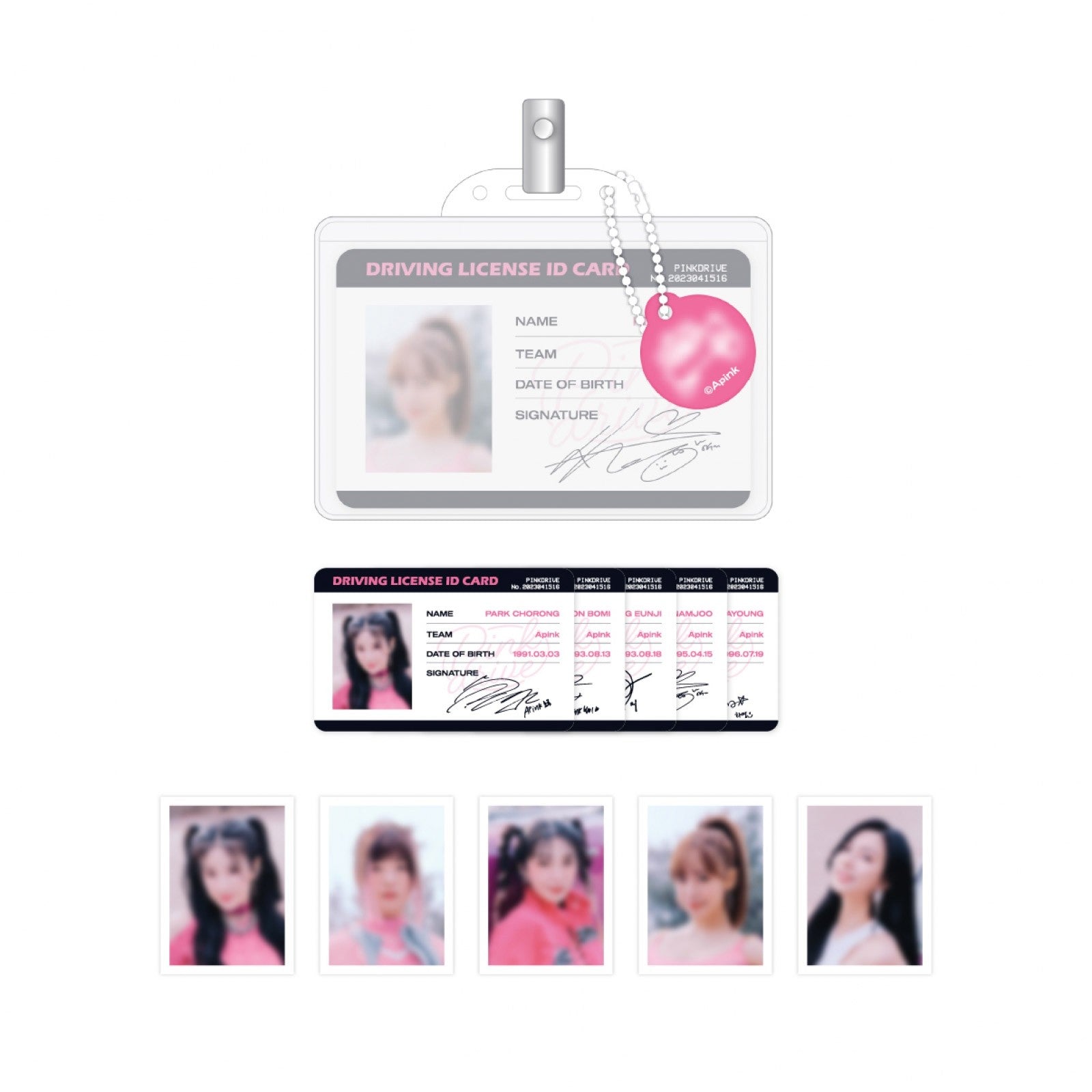 APINK Pink Drive Goods - LICENSE ID CARD - kpoptown.ca