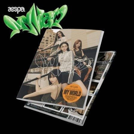 [Tabloid] aespa 3rd Mini Album - MY WORLD CD + Poster - kpoptown.ca