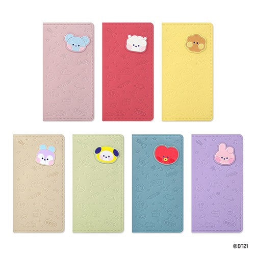 [BT21] BT21 X Monopoly Collaboration - minini Leather Patch Passport Cover [Large] - kpoptown.ca