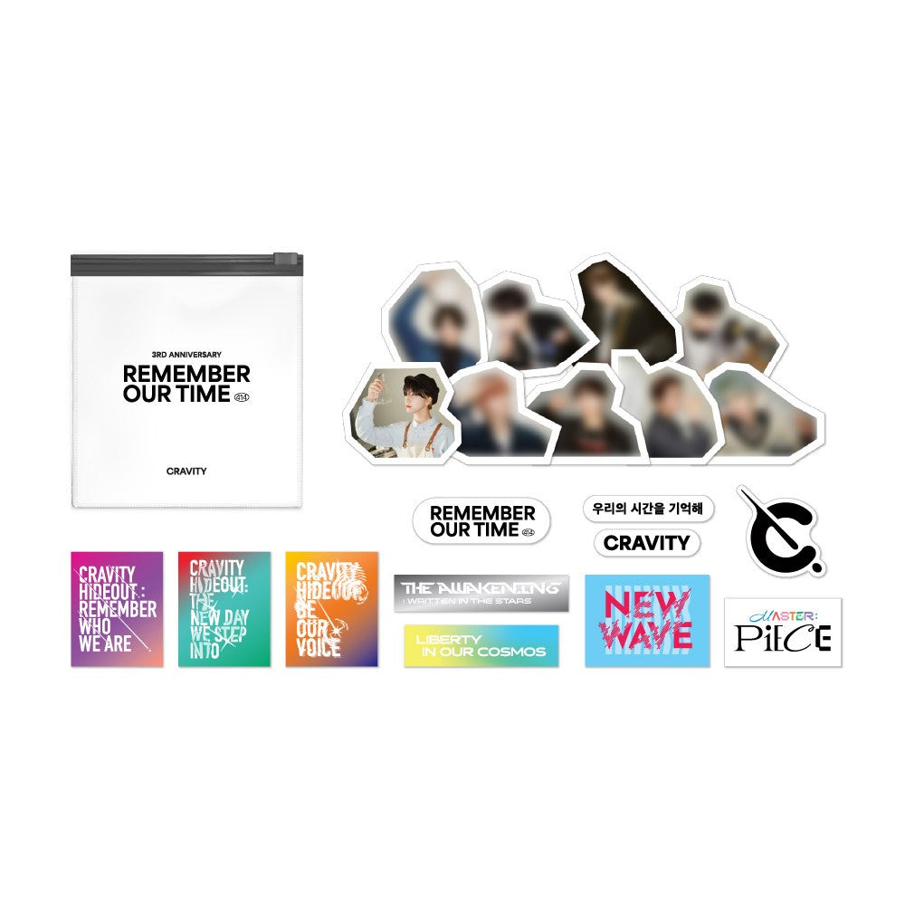 CRAVITY REMEMBER OUR TIME Goods - Sticker Pack - kpoptown.ca