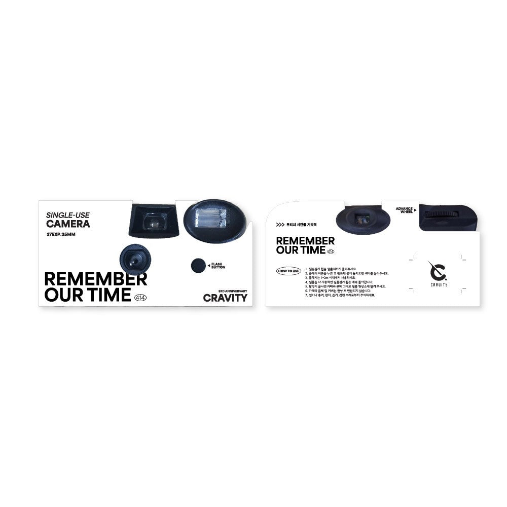 CRAVITY REMEMBER OUR TIME Goods - Single Use Camera - kpoptown.ca