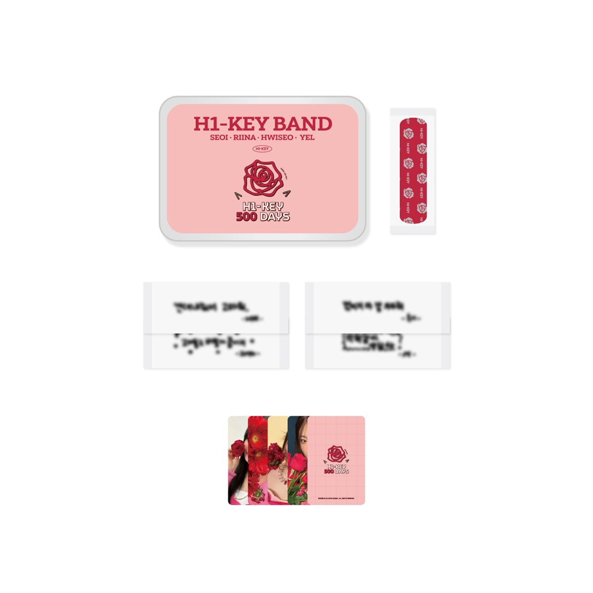 H1-KEY 500 DAYS Goods - TIN CASE & BAND SET - kpoptown.ca