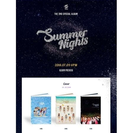 [Re-release] TWICE 2nd Special Album - Summer Nights (Random Ver.) CD - kpoptown.ca