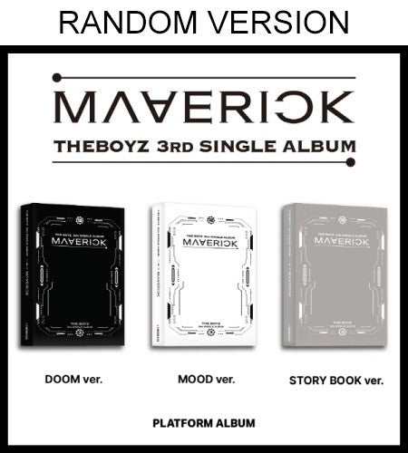 [Smart Album] THE BOYZ 3rd Single Album - MAVERICK (Random Ver.) Platform Album - kpoptown.ca