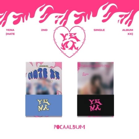 [Smart Album] YENA 2nd Single Album - HATE XX (Random Ver.) POCA ALBUM - kpoptown.ca