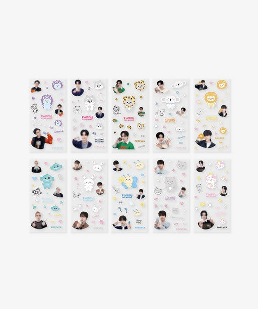 FUNNY TREASURE Goods - CLEAR STICKER SET - kpoptown.ca