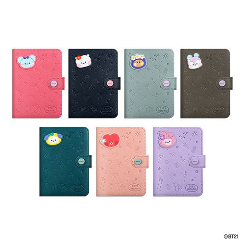 BT21 X Monopoly Collaboration - minini Leather Patch Passport Cover [Vacance] - kpoptown.ca