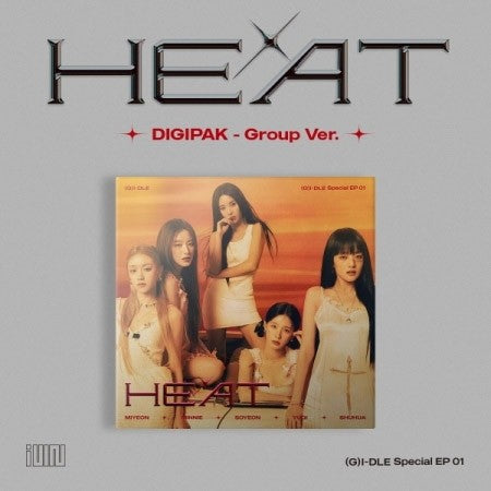 [DIGIPAK] (G)I-DLE Special Album - HEAT (Group Ver.) CD - kpoptown.ca