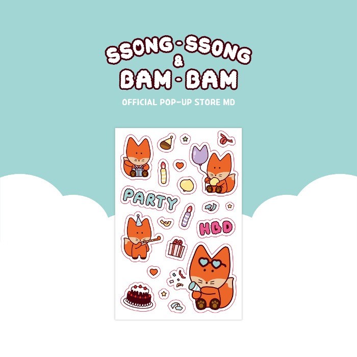 SF9 INSEONG SSONG-SSONG & BAM-BAM Goods - DIARY DECO STICKER - kpoptown.ca