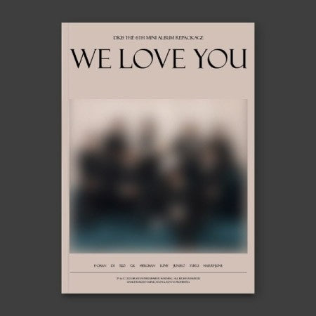 DKB 6th Mini Album - We Love You (Night Ver.) CD + Poster - kpoptown.ca