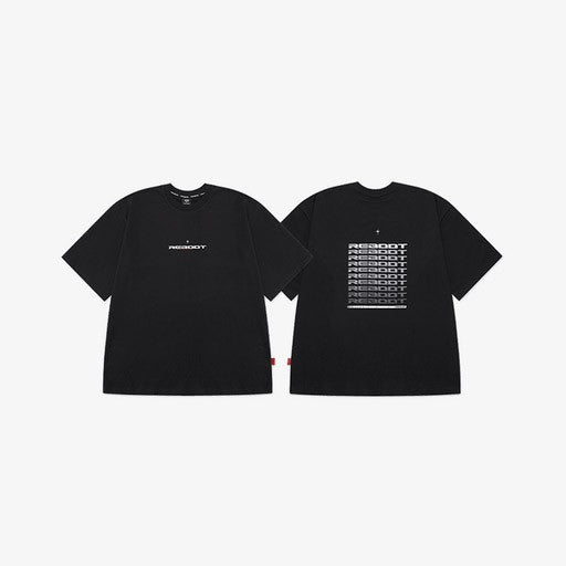 TREASURE REBOOT Goods - OVERFIT REFLECTIVE T-SHIRT_BLACK - kpoptown.ca