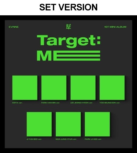 [SET][DIGIPACK] EVNNE 1st Mini Album - Target: ME (SET Ver.) 7CD - kpoptown.ca