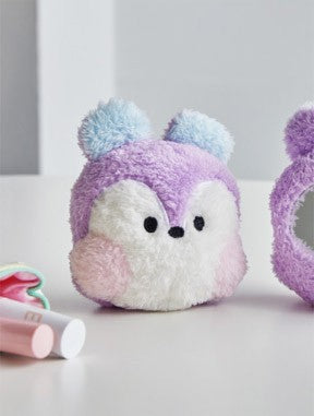 BT21 Line Friends Collaboration - minini Glitter Plush Mirror - kpoptown.ca