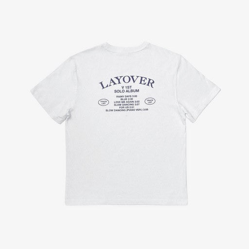 [Pre Order] V LAYOVER Goods - S/S T-shirt (Layover) (White) - kpoptown.ca