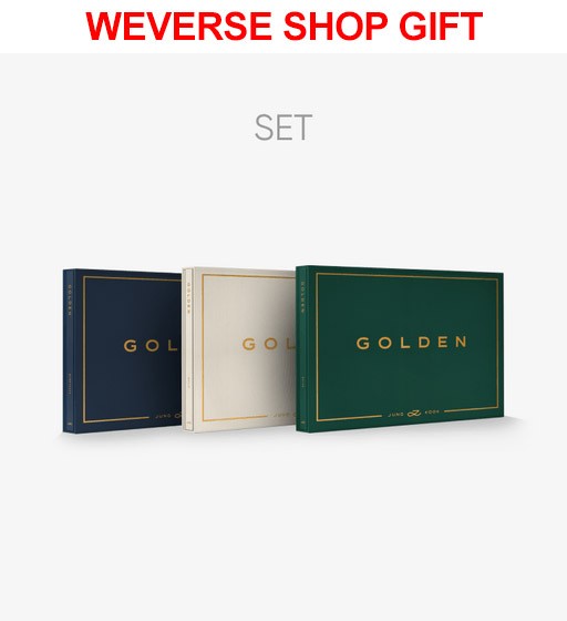 [Weverse Shop Gift][SET] JUNG KOOK Solo Album - GOLDEN (SET Ver.) 3CD - kpoptown.ca