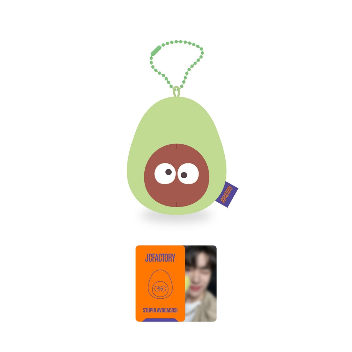 [Pre Order] JAECHAN JCFACTORY Goods - STUPID AVOCADOSI KEYRING - kpoptown.ca