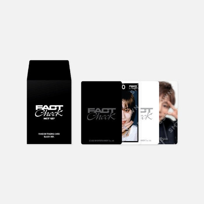 [Pre Order] NCT 127 Fact Check Goods - RANDOM TRADING CARD SET_BLACK VER. - kpoptown.ca