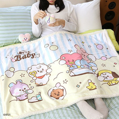 BT21 X Monopoly Collaboration - Baby Pastel Blanket - kpoptown.ca