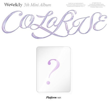 [Smart Album] Weeekly 5th Mini Album - ColoRise Platform Ver. - kpoptown.ca