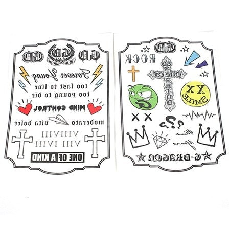 GD 2013 one of a kind TATTOO STICKER - kpoptown.ca