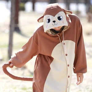 [PJA12] Animal Pajamas - Brown Monkey - kpoptown.ca