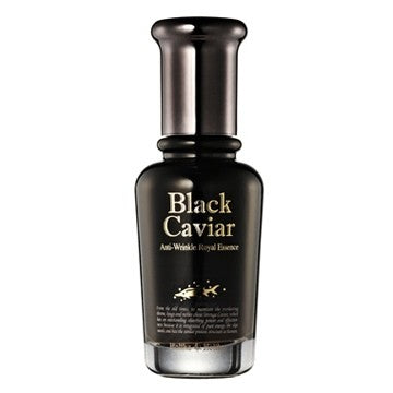 [Holika Holika] Black Caviar Anti-Wrinkle Royal Essence 45ml - kpoptown.ca