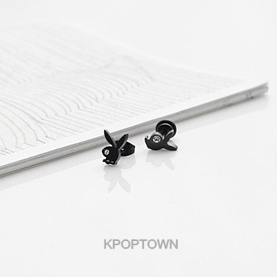 [BA09] B4 Cubic Eye Bunny Earring / Piercing - kpoptown.ca