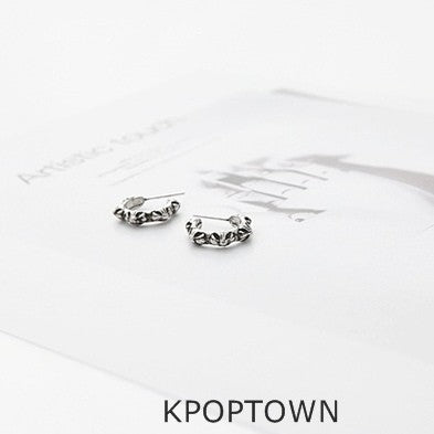 [BE93] Jun* Style Chrome Hearts Earrings - kpoptown.ca