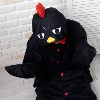 [PJB126] SHINEE Animal Pajamas - Black Chicken - kpoptown.ca