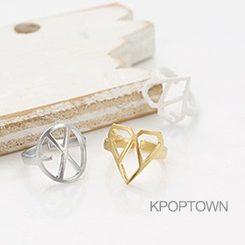 [EX104] Unique Hearts Ring - kpoptown.ca