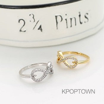 [IN101] INFINITE Rounding Ribbon Ring 2Colors - kpoptown.ca