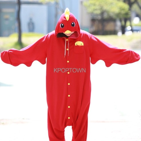 [PJA67] Animal Pajamas - Red Chicken - kpoptown.ca