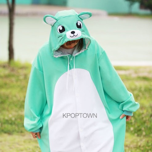 [PJA69] Animal Pajamas - Mint Mouse - kpoptown.ca