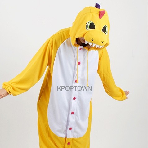 [PJB129] Animal Pajamas - Yellow Dinosaur - kpoptown.ca